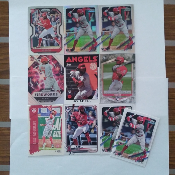 Cincinnati Reds Jo Adell 10 Card Rookie Lot
